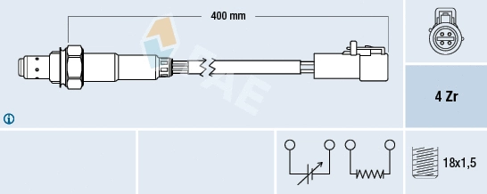Sonde lambda FAE 77578