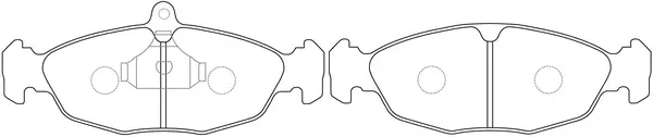 Kit de plaquettes de frein, frein à disque SB BP34021