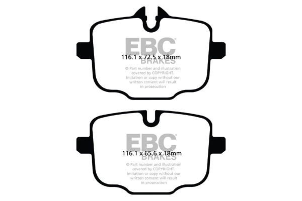 Kit de plaquettes de frein, frein à disque EBC Brakes DP32089C