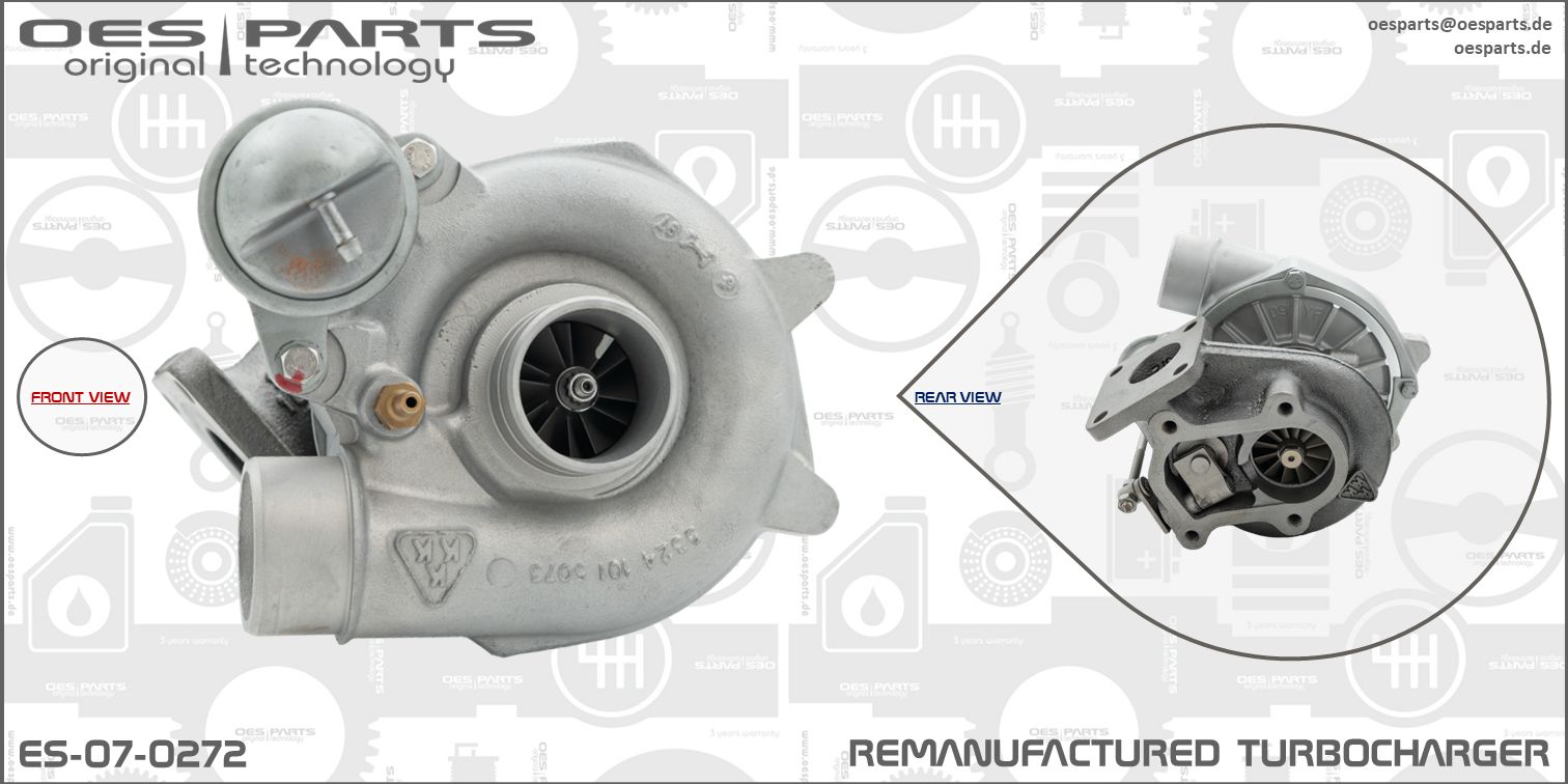 Turbocompresseur, suralimentation OES PARTS ES-07-0272