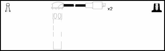 Kit de câbles d'allumage LEMARK HOES551
