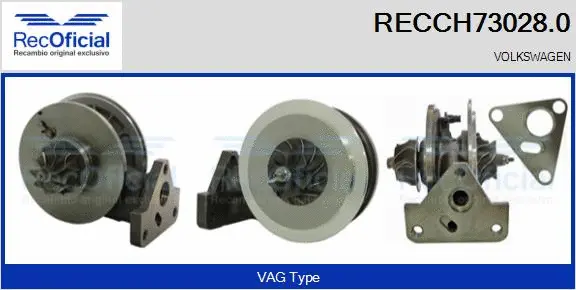 Groupe carter, turbocompresseur RECOFICIAL RECCH73028.0