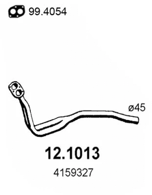 Tuyau d'échappement ASSO 12.1013