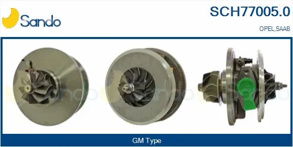 Groupe carter, turbocompresseur SANDO SCH77005.0