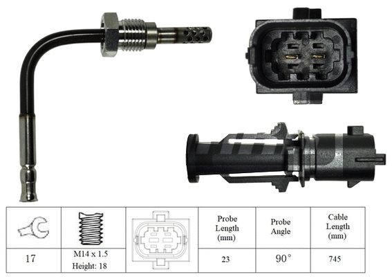 Capteur, température des gaz LEMARK LXT220