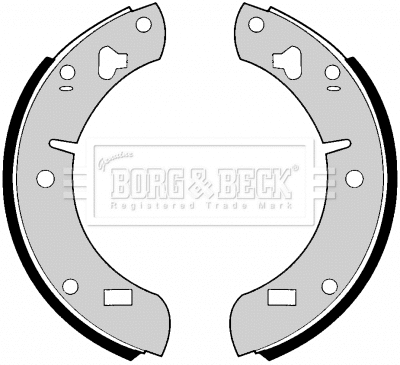 Jeu de mâchoires de frein BORG & BECK BBS6170