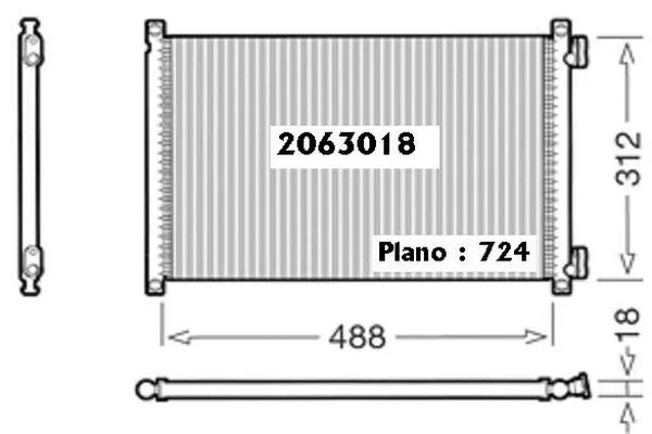 Condenseur, climatisation ORDONEZ 2063018