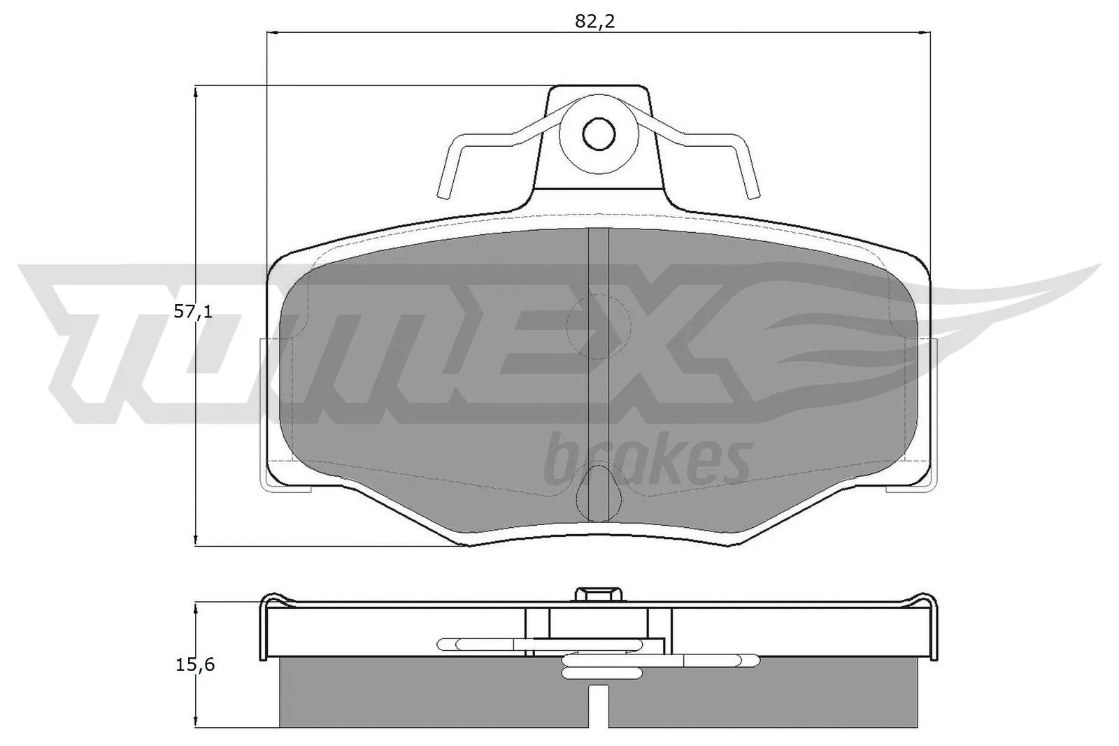 Kit de plaquettes de frein, frein à disque TOMEX Brakes TX 12-93