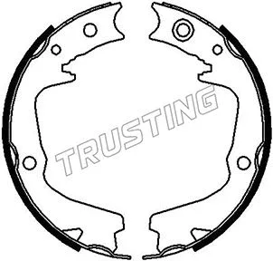 Jeu de mâchoires de frein, frein de stationnement TRUSTING 110.337