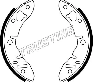Jeu de mâchoires de frein TRUSTING 007.008