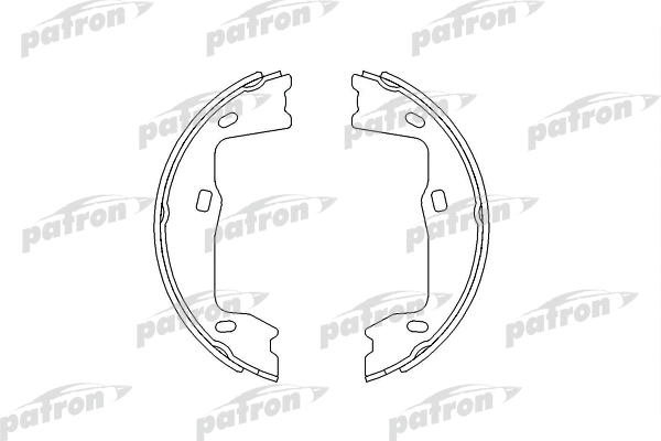 Jeu de mâchoires de frein, frein de stationnement PATRON PSP227
