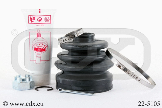Jeu de joints-soufflets, arbre de commande CDX 22-5105