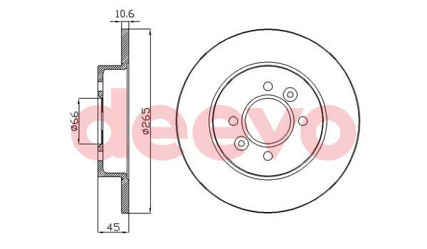 Disque de frein DEEVO BD28720
