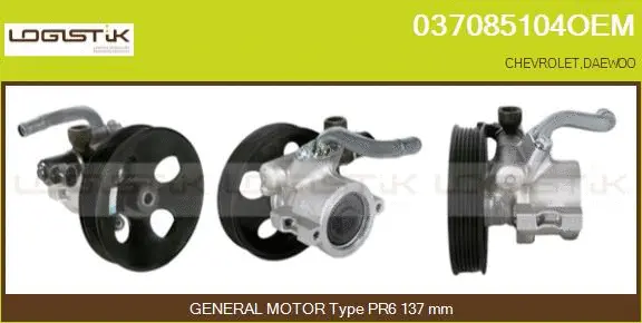 Pompe hydraulique, direction LGK 037085104OEM