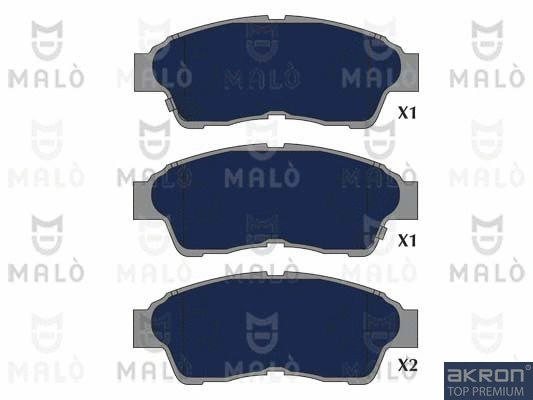 Kit de plaquettes de frein, frein à disque AKRON-MALÒ 1051324