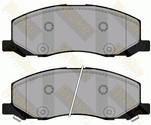 Kit de plaquettes de frein, frein à disque Brake ENGINEERING PA1779