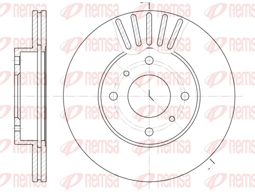 Disque de frein REMSA 6179.10