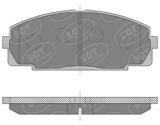 Kit de plaquettes de frein, frein à disque SCT - MANNOL SP 618 PR