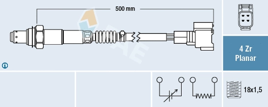 Sonde lambda FAE 77603