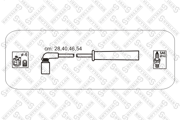 Kit de câbles d'allumage STELLOX 10-30044-SX