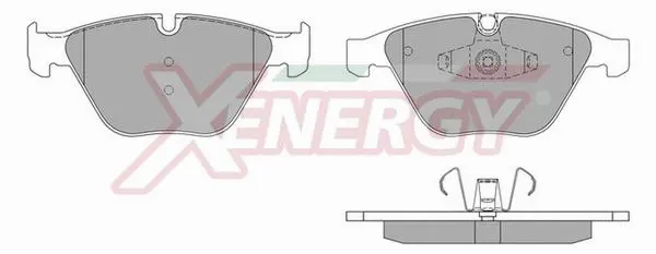 Kit de plaquettes de frein, frein à disque AP XENERGY X41065