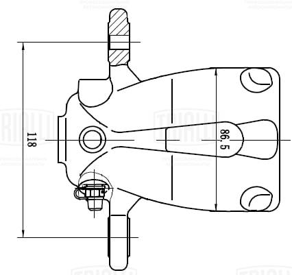 Étrier de frein TRIALLI CF 084725