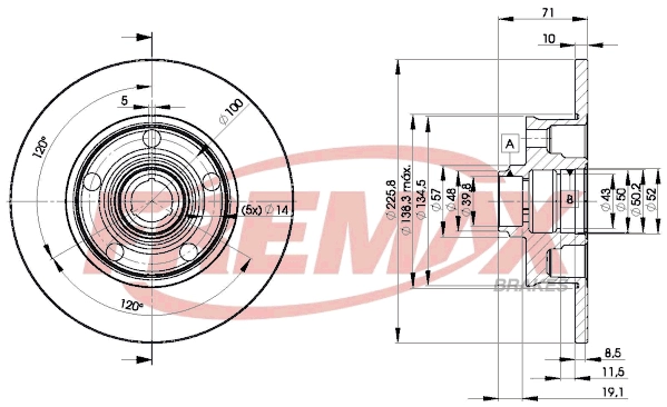 Disque de frein FREMAX BD-3576