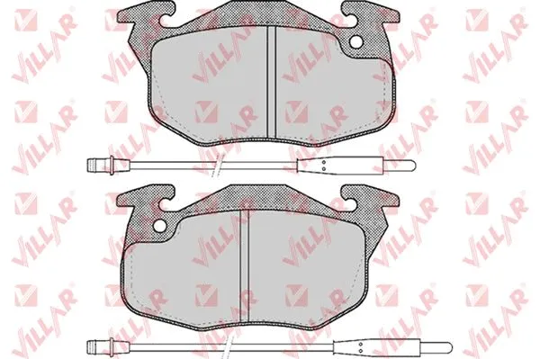 Kit de plaquettes de frein, frein à disque VILLAR 626.0384