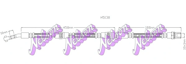 Flexible de frein KAWE H5138