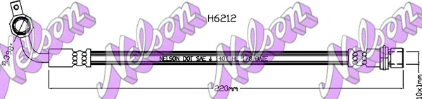 Flexible de frein KAWE H6212