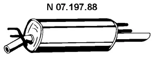 Silencieux arrière EBERSPÄCHER 07.197.88