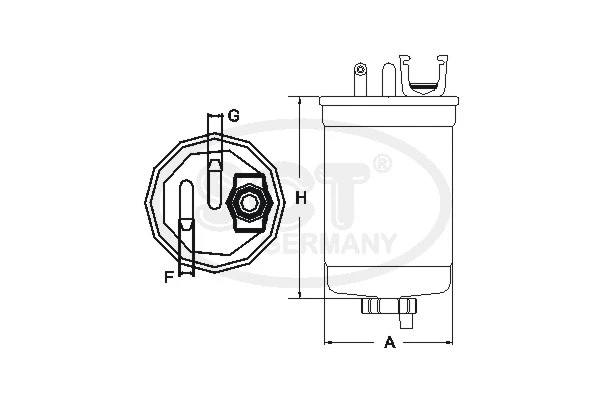 Filtre à carburant SCT - MANNOL ST 6169