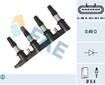 Bobine d'allumage FAE 80352
