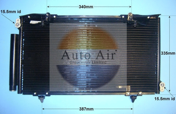 Condenseur, climatisation AUTO AIR GLOUCESTER 16-9965