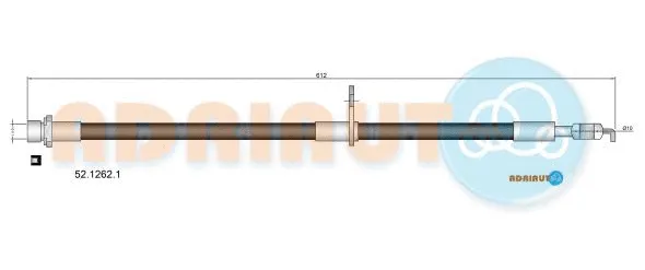 Flexible de frein ADRIAUTO 52.1262.1