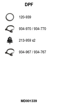Filtre à particules / à suie, échappement FA1 MD001339