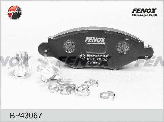Kit de plaquettes de frein, frein à disque FENOX BP43067