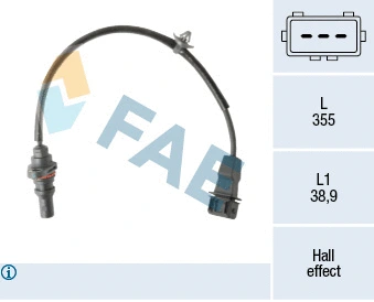 Capteur d'angle, vilebrequin FAE 79501