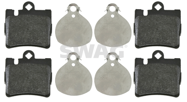 Kit de plaquettes de frein, frein à disque SWAG 10 91 6438