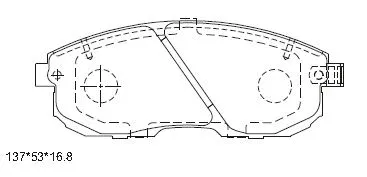Kit de plaquettes de frein, frein à disque ASIMCO KD1515