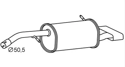 Silencieux arrière VEGAZ GmbH PGS-512