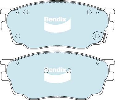 Kit de plaquettes de frein, frein à disque BENDIX-SEA DB1682 GCT