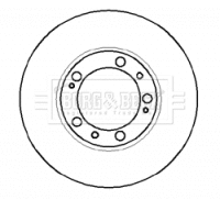 Disque de frein BORG & BECK BBD5885S