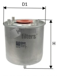 Filtre à carburant CLEAN FILTERS DN2715