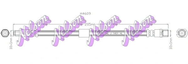 Flexible de frein KAWE H4609
