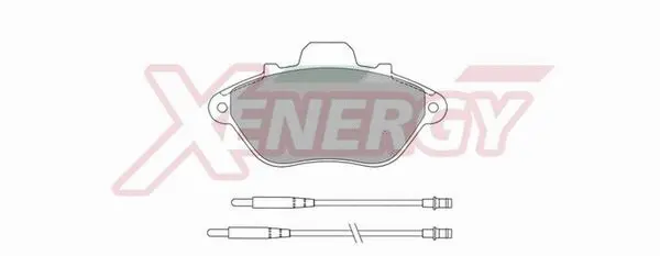 Kit de plaquettes de frein, frein à disque AP XENERGY X40470