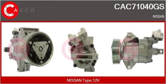 Compresseur, climatisation CASCO CAC71040GS