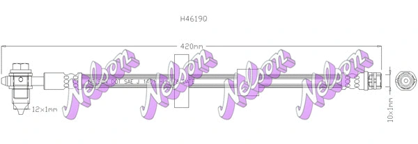 Flexible de frein KAWE H4619Q