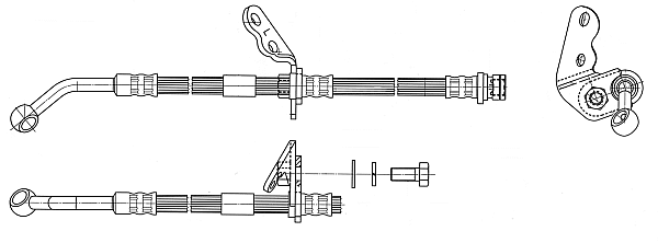 Flexible de frein CEF 512576