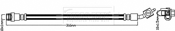 Flexible de frein BORG & BECK BBH8111